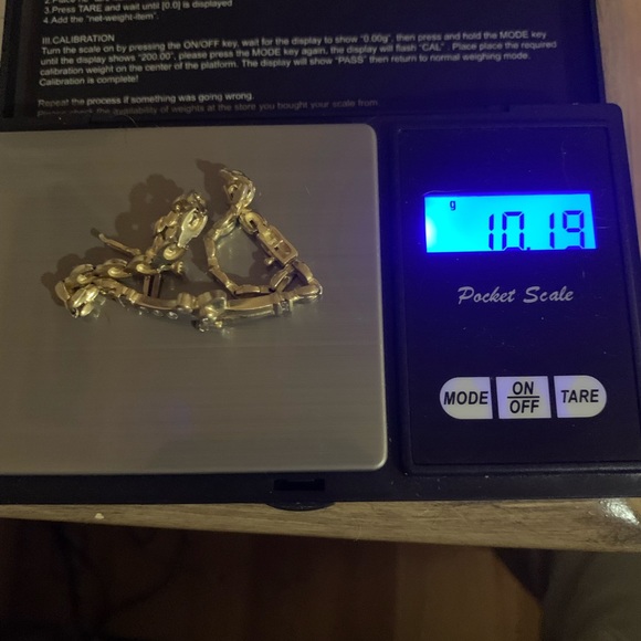 Beautiful Estate 14k Panther-link Diamond crisscross Bracelet - Picture 7 of 7